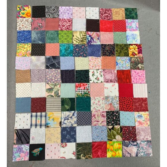 Multicolor 297 Precut 2" Cotton Fabric Squares Quilting & Crafting Sew - Picture 4 of 5